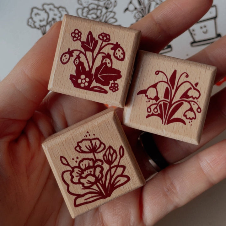 Sue Rahel Flower Stamp Set