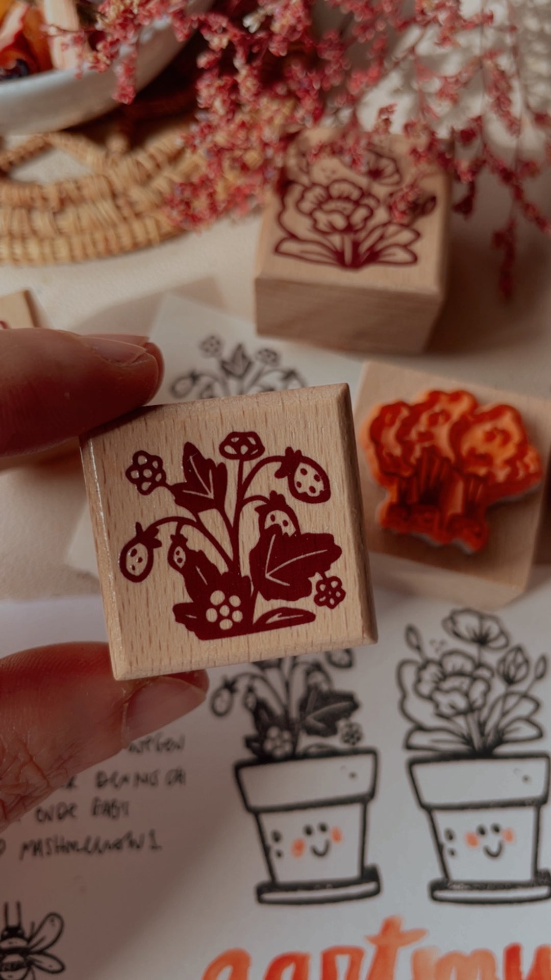 Sue Rahel Flower Stamp Set