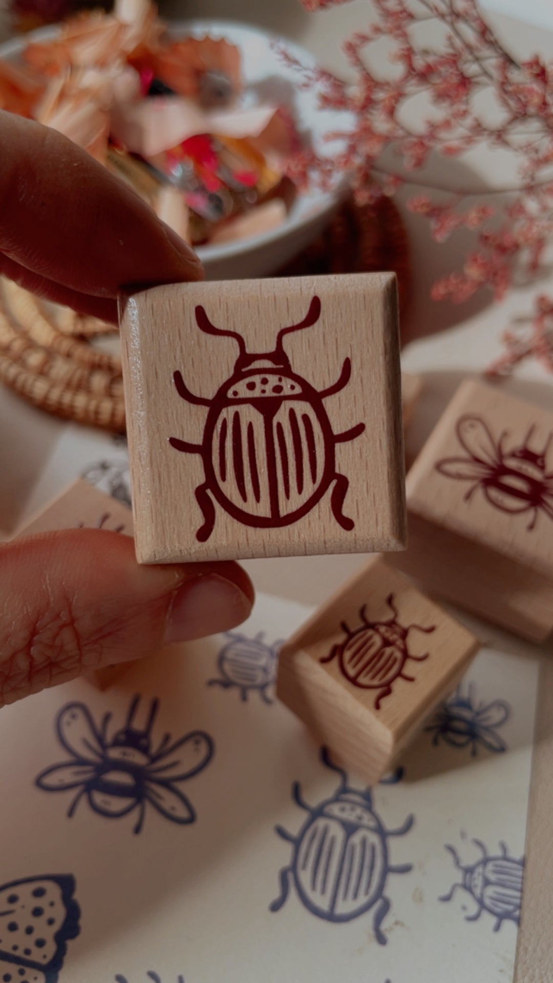 Sue Rahel Stempel Insekten (verschiedene Motive und Größen)