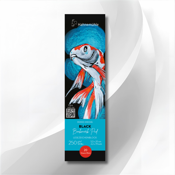 Mixed Media Lesezeichen Block - Black