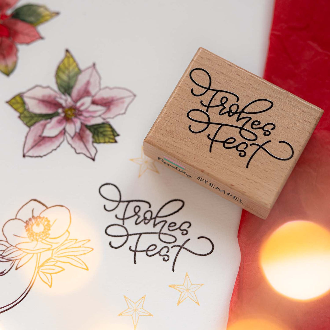 Letterbraut Stempel Frohes Fest