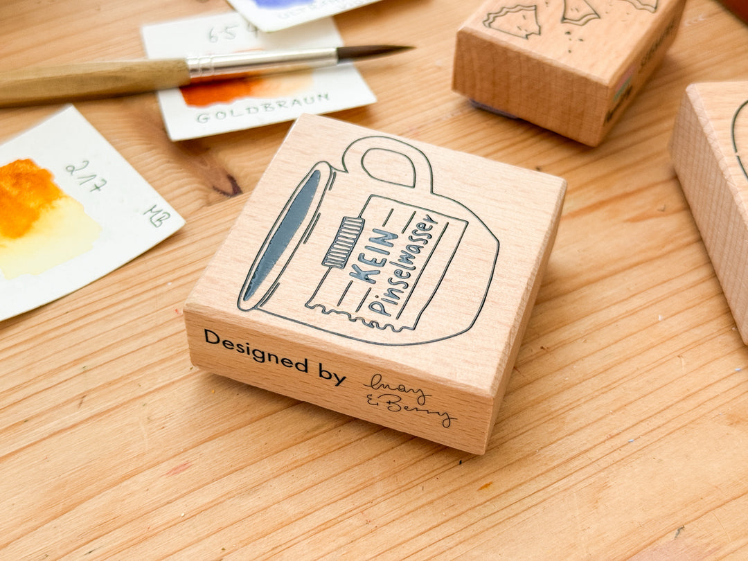 May & Berry Stempel Kein Pinselwasser