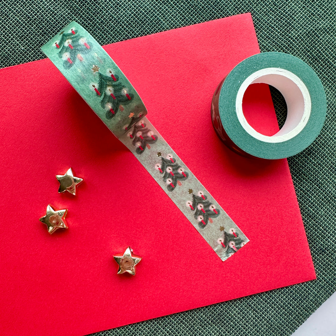 Washitape Golden Christmas Branches