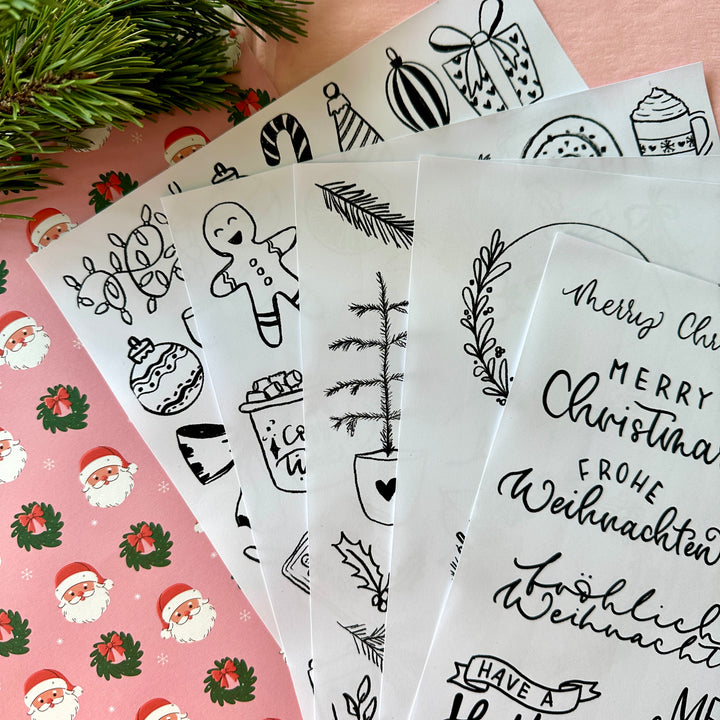 Weihnachtliches Vorlagenpaket Digital