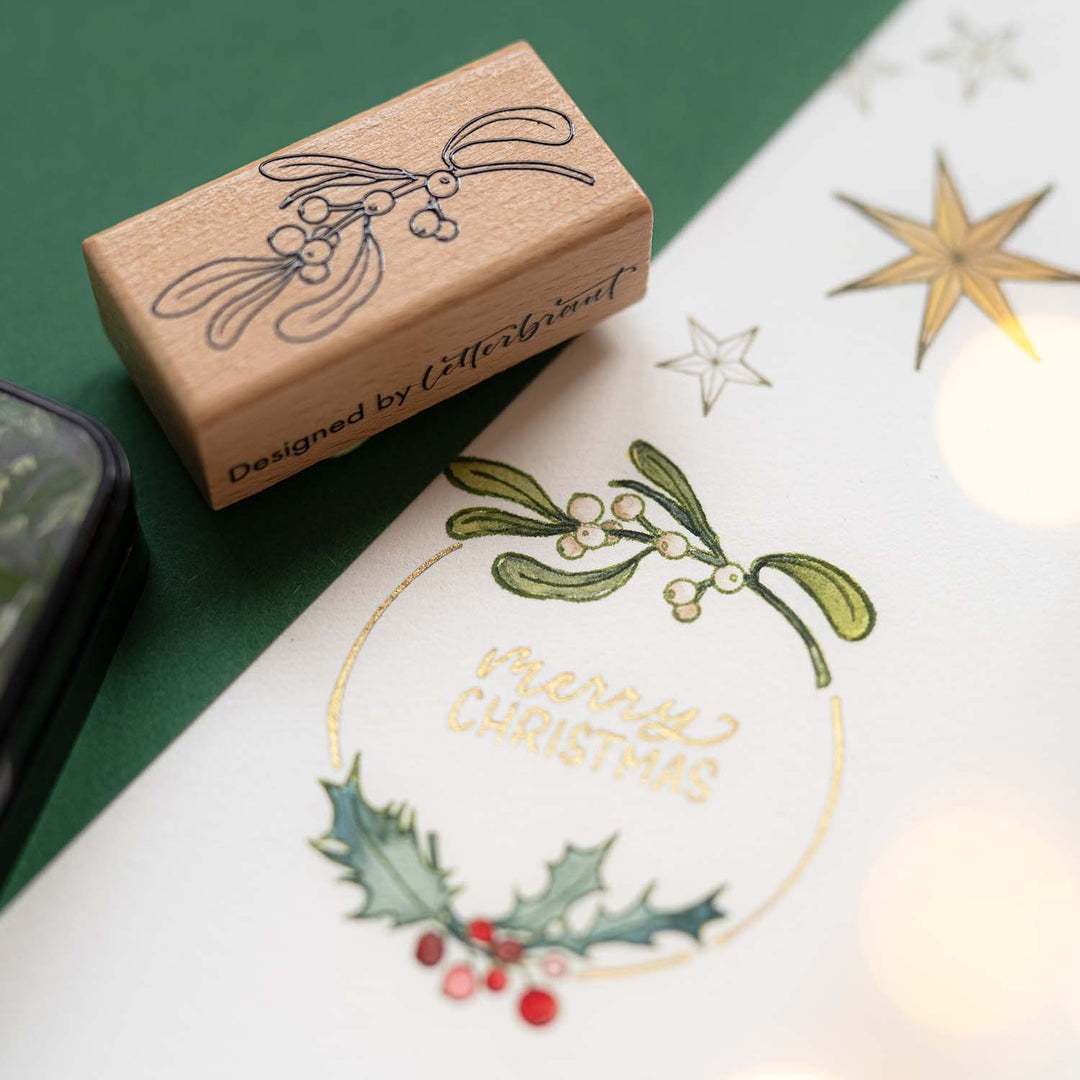 Letterbraut Stempel Mistelzweig