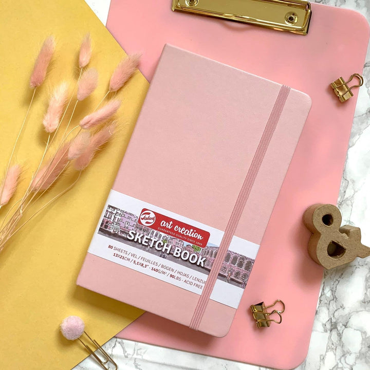 Pink Sketch Book weisses Papier 13x21 - Stifteliebe