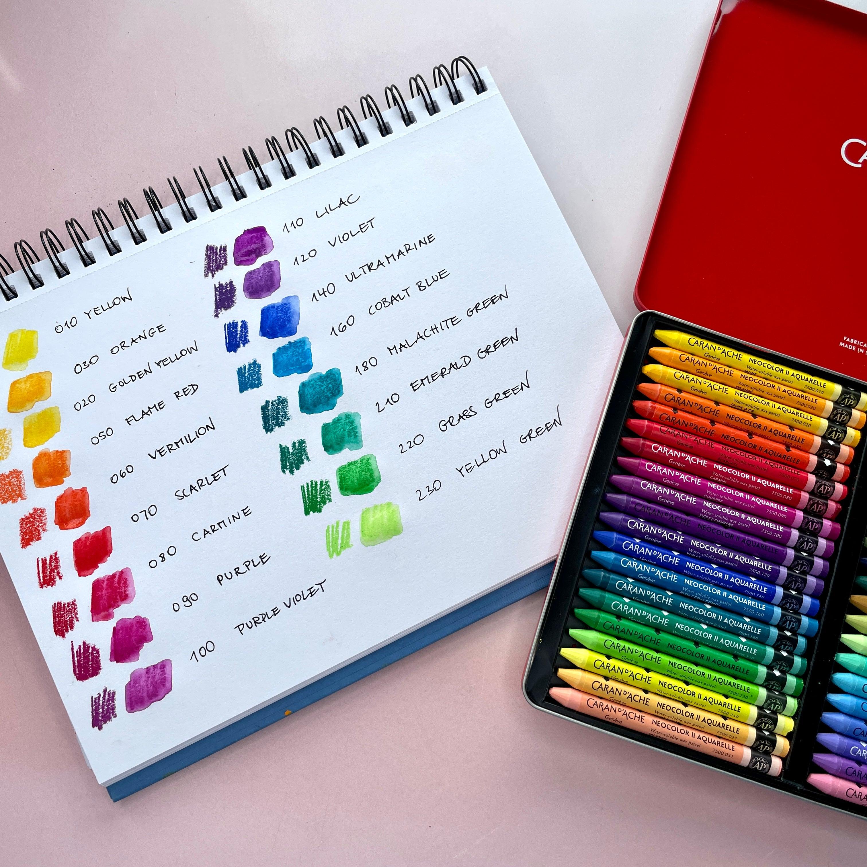 Neocolor II Set of 40 Watercolorable Wax Pastel Crayons – Stifteliebe